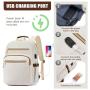 Custom Laptop Backpack Quilted Backpack College School Daypack with USB Port Waterproof Travel Backpack Women