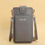 Phone bag for women Solid Color Simple Fashion Women's Driver's License Card Wallet New Single Strap Portable Mobile Phone Bag