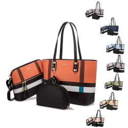 2022 custom Boutiques dropshipping custom ladies bags shoulder bags wallet 3 pcs women handbags sets large women's tote bags