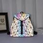 Lovevook Boutiques droppshiping ladies and girls big stock handbags shoulder bags PU geometric rainbow backpack school bags