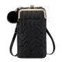 Lingerie mobile phone bag new 2024 women's messenger bag single shoulder crossbody bag simple female clip wallets
