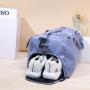 Gelory Large Capacity Sports Gym Bag Custom Logo Waterproof Weekender Travel Duffle Bag With Shoes Compartment