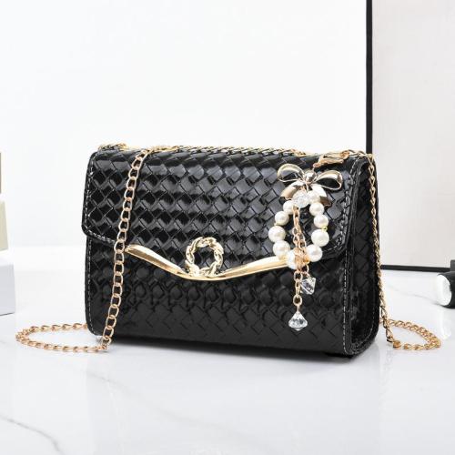 2023 Fashion Custom Mini Girl Crossbody Solid Color Luxury Bags Women Handbags With Pearl Pendent