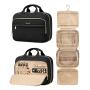 LOVEVOOK quilted Bathroom Toiletry Bag for Women travel Hanging Makeup Organizer with Jewelry Compartment Portable Cosmetic Bags