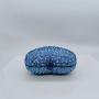 custom 2024 latest Luxury blue green heart-shaped Crystal Evening Clutch Bags Bridal Diamond Wedding Party Minaudiere Purse