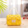 2022 New fashion women's shoulder bags single chain shoulder bag  pearls kid Candy PVC Jelly bags women handbags with diamonds