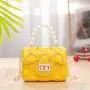 2022 New fashion women's shoulder bags single chain shoulder bag  pearls kid Candy PVC Jelly bags women handbags with diamonds