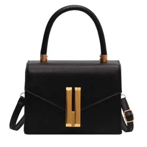 ZR540 Women's Bags Fashion Girl Clemence Solid Color Small Square Bag Simple Lattice Zipper Shoulder Crossbody Bag Female Party