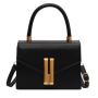 ZR540 Women's Bags Fashion Girl Clemence Solid Color Small Square Bag Simple Lattice Zipper Shoulder Crossbody Bag Female Party