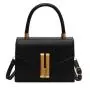 ZR540 Women's Bags Fashion Girl Clemence Solid Color Small Square Bag Simple Lattice Zipper Shoulder Crossbody Bag Female Party