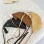 Wholesale New Korean Shoulder Messenger Bag High Quality Cute Dumpling Bag PU Leather Moon Bag
