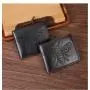 factory supply Cross-border new style men's wallet, multi-card slot, trendy bee embossed short wallet Spot wholesale