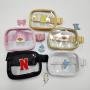 Summer Travel Sport Women Men Black Pink White Transparent PVC Waterproof Waist Belt Bag Small Fanny Pack Clear Stadium Bum Bag