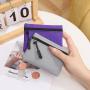Factory wholesale 2024 new ladies oxford cloth solid color mini zipper coin purse crossbody key bag wallets