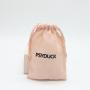 Promotion Gauze Cotton Gift Packaging Makeup Cosmetic Bag Natural Gauze Drawstring Cotton Cosmetic Pouch