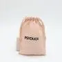 Promotion Gauze Cotton Gift Packaging Makeup Cosmetic Bag Natural Gauze Drawstring Cotton Cosmetic Pouch