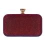 Wholesale elegant wine red pleated handbag shoulder ladies clutch bags dinner party evening bag for woman