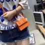 Latest New Designer Candy Color Portable Women Girl Mini Small Coin Square Chain Shoulder Messenger Bags Handbag Purse For Kids