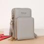 New phone bag for Women Large Capacity Multi-Functional Solid Color Simple Shoulder Bag Touch Screen  Mobile Phone bag