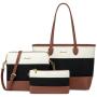 LOVEVOOK 2024 Designer PU Leather Ladies Shoulder Hand bag 3 pcs Luxury Purse and Handbags Set Large Cute Women Tote Bags