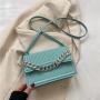 Pure Color Designer Shoulder Bags Fashion Chain Women Fashion Handbags Fold Pu Wholesale Women Handbags