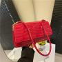 Stone Pattern Candy Color Fashion Handheld One Shoulder Crossbody Bag