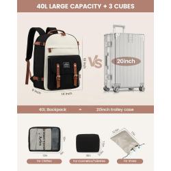 LOVEVOOK large 40L 50L carry on backpack travel bag for women men work office school 17 18in laptop school weekender backpacks