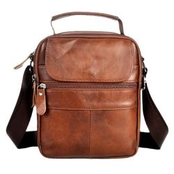 2024 Wholesale Oiled Waxed Vegan Leather Crossbody Sling Bag For Shoulder Men