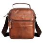 2024 Wholesale Oiled Waxed Vegan Leather Crossbody Sling Bag For Shoulder Men