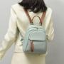 ZR846 Fashion Women Bag Small Backpack New Good PU Girl Waterproof Schoolbag Lady High Quality Zipper Versatile Travel Crossbody
