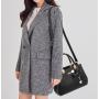 New Fashion Woman Tote Bag Custom Large Capacity Bow Lady Shoulder Bag Lichee Pattern Zipper Pu Leather Crossbody Mother Bag