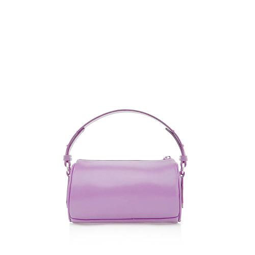 2024 Trendy handbag Manufacturer PU Eco-Friendly Leather Stone Pillow Shoulder Bags Purple Mini Pouch Shoulder Cross body Bag