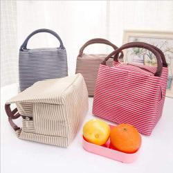 Gelory Foldable Lunch Tote Bag Reusable Lunch Holder Insulated Lunch Container Picnic Bag