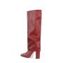 Botas Largas Fashion Design Fall Winter European And American Women Sleeve Boots Square Toe Block Heel Knee High Tube Boots