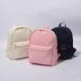 Factory Solid Color Corduroy Backpack Machine Washable Weekender Backpacks Unisex Kids Teenagers Book Bag Students School Bags