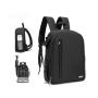 XL165 Pure Colour Outdoor Waterproof NYLON Camera Bag Camera Bag Waterproof Wear-resistant Shoulder Camera Backpack