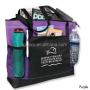 Gelory New Select Zippered Tote Bag Polyester Carry Bag W/mesh Attractive Style Water Bottle Pocket