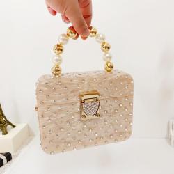 Custom 2024 Rhinestone Rectangular  Ladies Acrylic Clutch Bag Fashion Women Tote Bag Casual Wedding Evening Bag