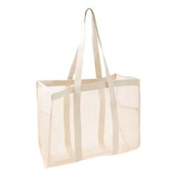 HR480 Women's One Shoulder Travel Bag Mesh Beach Leisure Swimming Fitness Tote Bag Clothes Hollow out Portable Shopping Bag