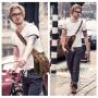 XL356 Vintage canvas messenger bag Imported Vintage Men's Shoulder Bag Luxury Daily Life  Handbag Wear-resistant Bag