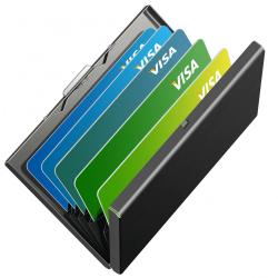 Stainless steel card holder, bank card and credit card box, card clip, metal card holder, organ card holder, business card box