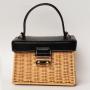 CCF660 Summer Small Square Rattan Hand Bags For Women Holiday Shopping Straw Basket Bag Single-Shoulder Handmade Bag