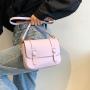 Solid Color Small Bag Women's Summer 2022 New Fashion Simple Messenger Bag Retro Postman Bag