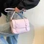 Solid Color Small Bag Women's Summer 2022 New Fashion Simple Messenger Bag Retro Postman Bag