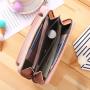 HR186 New Trend Mobile Phone Storage Bag PU Buckle Fashion Double Layer Wallet Multifunctional Women's Crossbody Outdoor Bag