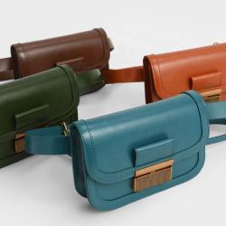 Oem Odm Hot Sale Multifunctional Pu Leather Waist Bags For Women Chain Bags Trendy Fashion Custom Vegan Luxury Ladies Belt Bags