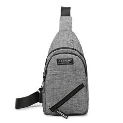 High Quality Simple Multi-Layer Casual Messenger Bag Fashion Solid Color Single Shoulder Bag Men Chest Bag