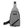 High Quality Simple Multi-Layer Casual Messenger Bag Fashion Solid Color Single Shoulder Bag Men Chest Bag