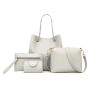 2024 new design lychee grain women's bags fashion women bag single shoulder bag handbag diagonal cross four sets of wholesale