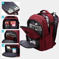 LOVEVOOK custom stylish large capacity school Bags Waterproof College travel bags laptop case USB backpack men backpacks unisex